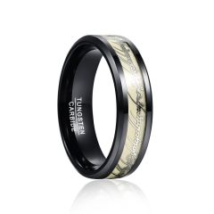 6mm Lord of The Ring Tungsten Carbide Ring Flat Band
