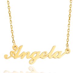 Wholesale Custom Name Necklace Angela Personalized Necklace in Stainless Steel 