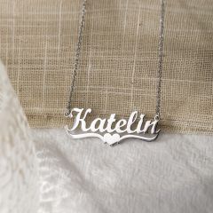 Wholesale Stainless Steel Custom Name Necklace Heart Personalized Necklace