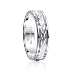 Wholesale 6mm Men Promise Ring 925 Sterling silver