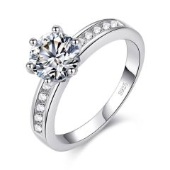 Whloesale Women 925 Sterling Silver Engagement Ring