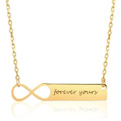 Wholesale Personalized Name infinity Necklace in Stainless Steel